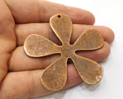 Flower Charms Antique Copper Plated Charms (61mm)  G18914