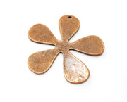 Flower Charms Antique Copper Plated Charms (61mm)  G18914