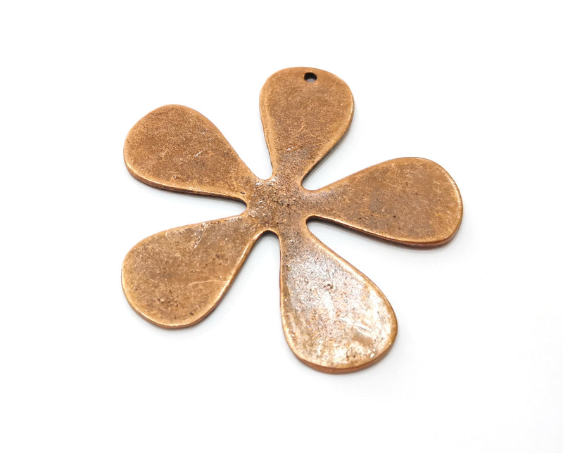 Flower Charms Antique Copper Plated Charms (61mm)  G18914