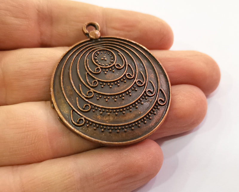 Copper Charms Antique Copper Plated Charms (46x40mm)  G19462