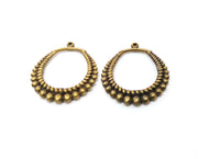 2 Antique Bronze Charms Antique Bronze Plated Charms (35x31mm)  G18966