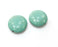 4 Round Veined Turquoise Synthetic Beads 25 mm (1.5mm hole) G19051