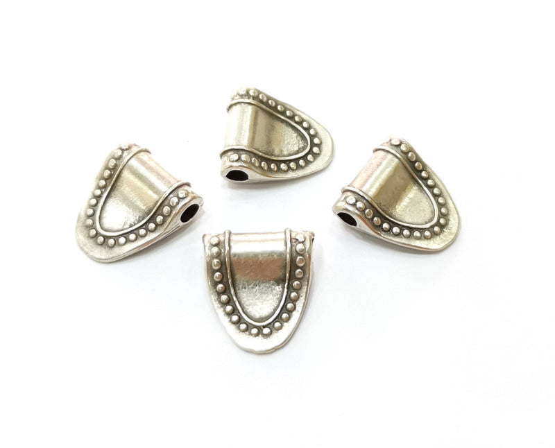 5 Silver Charms Antique Silver Plated Charms (15x14mm) G19147