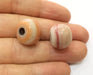 2 Mixed Colors Glass Beads 17x14 mm (5mm beads inner size) G19185