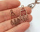 8 Rocket Charms Antique Copper Plated Charms (30x16mm) G19610