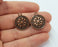 4 Clover Charms Antique Copper Plated Charms (23x20mm)  G19616
