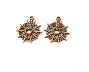 10 Copper Charms Antique Copper Plated Charms (25x20mm)  G19216