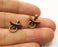 10 Pacifier Charms Antique Copper Plated Charms (16x14mm)  G19217