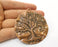 Tree Moon Crescent Pendant Antique Copper Plated Pendant (70x63mm) G19224