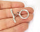 Branch Shape Toggle Clasps 4 sets Antique Silver Plated Toggle Clasp Findings 23x19mm+28x9mm  G19637