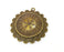 Sun Charms Antique Bronze Plated Charms (55x49mm)  G19233