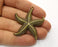 2 Starfish Charms Antique Bronze Plated Charms (48x43mm)  G19234