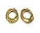 2 Melted Shape Charms Antique Bronze Plated Charms (35x28mm)  G19237