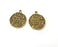 2 Antique Bronze Charms Antique Bronze Plated Charms (30x25mm)  G19238