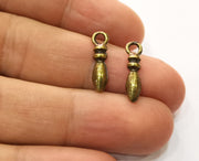 20 Antique Bronze Charms Antique Bronze Plated Charms (19x4mm)  G19240