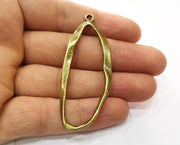 2 Antique Bronze Charms Antique Bronze Plated Charms (64x26mm)  G19249