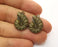 5 Snail Shell Charms Antique Bronze Plated Charms (22x17mm)  G19261