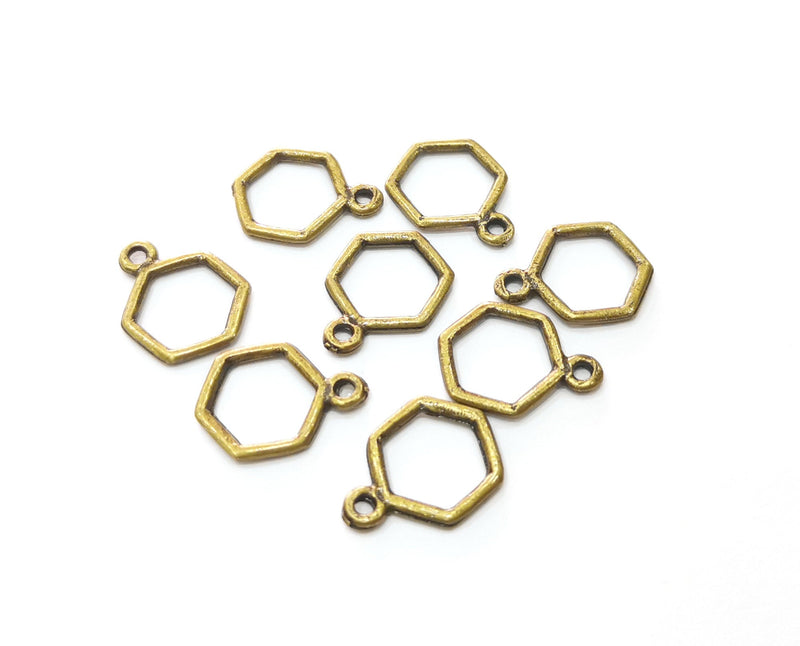 20 Antique Bronze Charms Antique Bronze Plated Charms (17x14mm) G19262