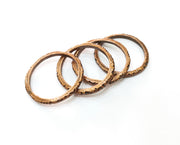 5 Copper Circle Connector Antique Copper Plated Circle (28x27mm) G19266