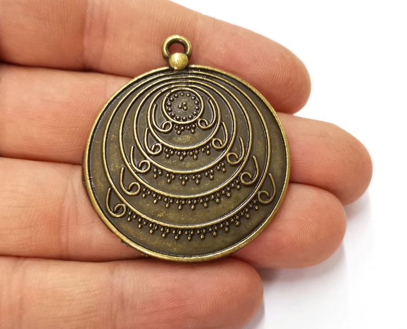 Antique Bronze Charms Antique Bronze Plated Charms (46x40mm)  G19665