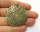 Antique Bronze Tribal Pendant Ethnic Pendant  Medallion Pendant   (44mm) G19273