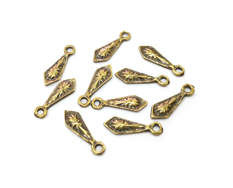 20 Antique Bronze Charm Antique Bronze Plated Charm (19x6mm) G19284