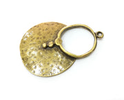 2 Antique Bronze Charms Antique Bronze Plated Charms (52x36mm)  G19286