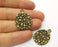 2 Antique Bronze Charms Antique Bronze Plated Charms (30x23mm) G19290