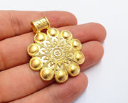 Gold Pendant Gold Plated Pendant  (46x38 mm)  G19690