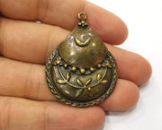 2 Antique Bronze Charm Antique Bronze Plated Charm (46x35mm) G19307
