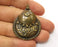 2 Antique Bronze Charm Antique Bronze Plated Charm (46x35mm) G19307