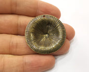 2 Antique Bronze Charms Antique Bronze Plated Charms (37mm)  G19322