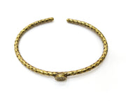 Bracelet Blank Cuff Bezel Bangle Blank Glass Cabochon Base Bezel Hammered Bracelet Adjustable Antique Bronze Bracelet (8mm ) G19329