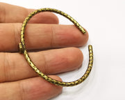 Bracelet Blank Cuff Bezel Bangle Blank Glass Cabochon Base Bezel Hammered Bracelet Adjustable Antique Bronze Bracelet (8mm ) G19329