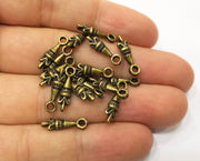 20 Antique Bronze Charm Antique Bronze Plated  Charm (16x4mm) G19345