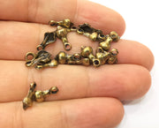 20 Antique Bronze Charms Antique Bronze Plated Charm (12x6mm) G19354