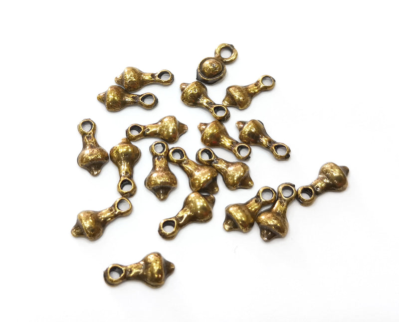 20 Antique Bronze Charms Antique Bronze Plated Charm (12x6mm) G19354