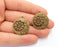 4 Flowers Charms Antique Bronze Plated Charms (30x26mm)  G19747