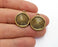 5 Antique Bronze  Charms Antique Bronze Plated Charms (23x19mm)  G19753