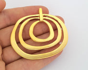 Gold Large Pendant Gold Plated Pendant (59x53mm)  G19773