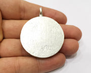 Wave Charms Wave Blank Resin Blank Antique Silver Plated Charms (50x40mm)  G19393