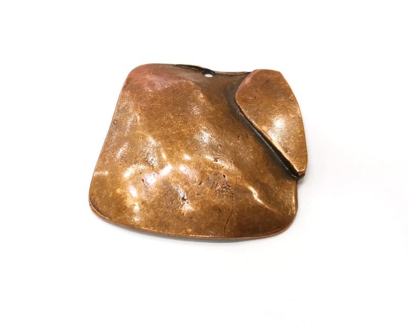 Curved Charms Antique Copper Plated Charms (40x39mm)  G19397