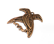 2 Bird Charms Antique Copper Plated Charms (34x32mm) G19403