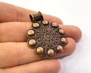 Copper Pendant Antique Copper Plated Pendant (46x38mm)  G19447