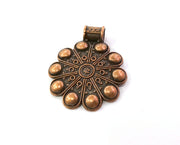 Copper Pendant Antique Copper Plated Pendant (46x38mm)  G19447