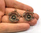2 Copper Charms Antique Copper Plated Charm (32x28mm) G19450