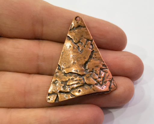2 Copper Charms Antique Copper Plated Charms (41x36mm)  G19455