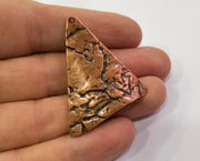 2 Copper Charms Antique Copper Plated Charms (41x36mm)  G19455