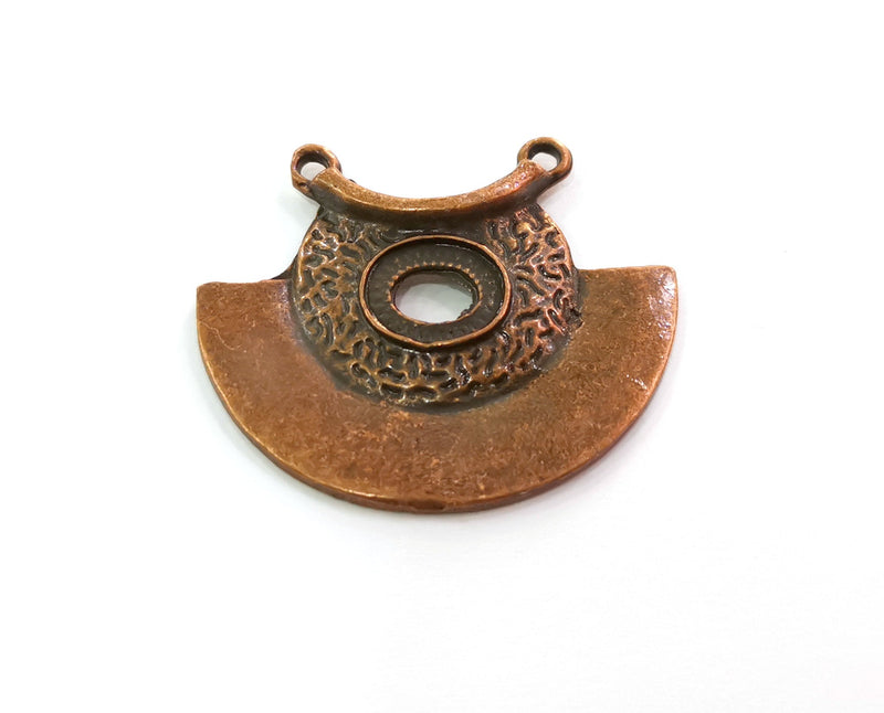 2 Copper Charms Connector Antique Copper Plated Charms (36x42mm)  G19470