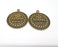 Antique Bronze Charms Antique Bronze Plated Charms (46x39mm)  G19884
